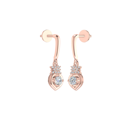 Fancy Daily Wear Diamond Earrings
