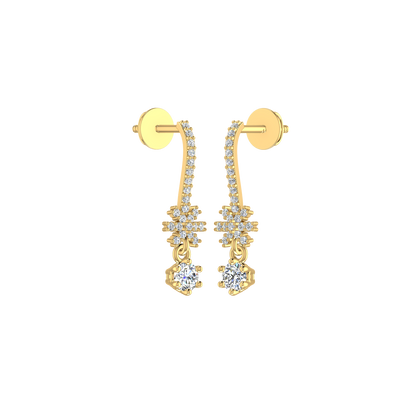 Delicate Star Diamond Earrings