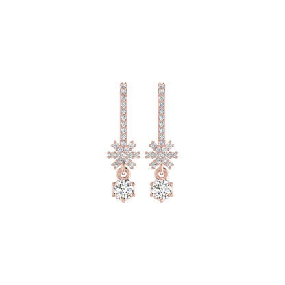 Delicate Star Diamond Earrings