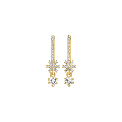Delicate Star Diamond Earrings