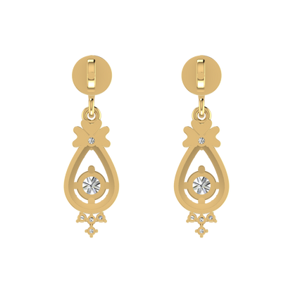 Dancing Duo Diamond Earrings