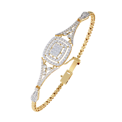 Iconic Square Diamond Bracelet
