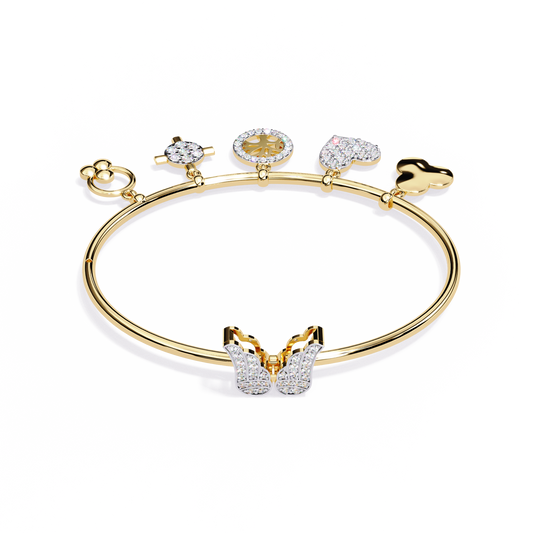 Moonlit Charms Diamond Bracelet