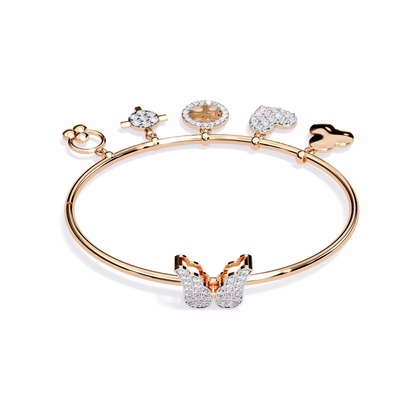 Moonlit Charms Diamond Bracelet