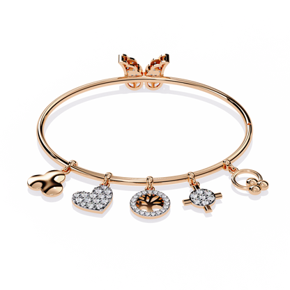 Moonlit Charms Diamond Bracelet