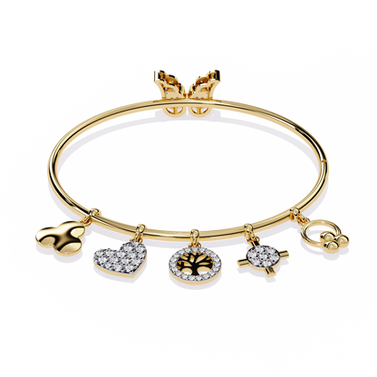 Moonlit Charms Diamond Bracelet