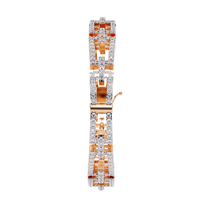 Geometric Design Diamond Bracelet
