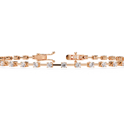 Spaced Diamond Tennis Bracelet
