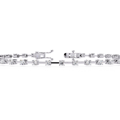 Spaced Diamond Tennis Bracelet