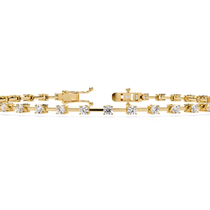 Spaced Diamond Tennis Bracelet