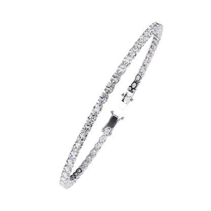 13 Pointer Oval Cut Diamond Bracelet