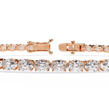 13 Pointer Oval Cut Diamond Bracelet