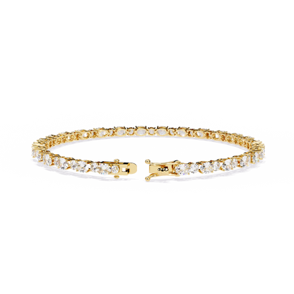 8 Cents Chic Round and Oval Cuts diamond Bracelet