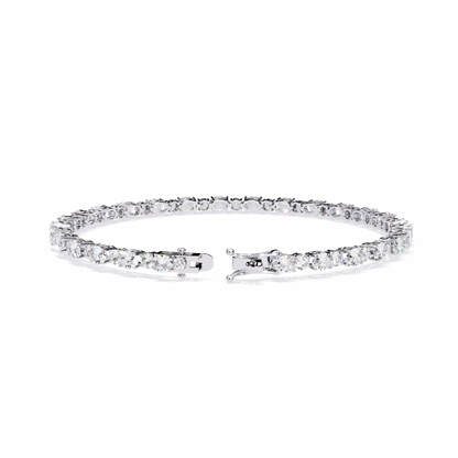 8 Cents Chic Round and Oval Cuts diamond Bracelet