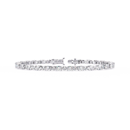 8 Cents Chic Round and Oval Cuts diamond Bracelet