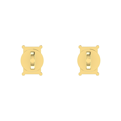 Baggit Baguette 0.5 Carat Each Solitaire Earrings