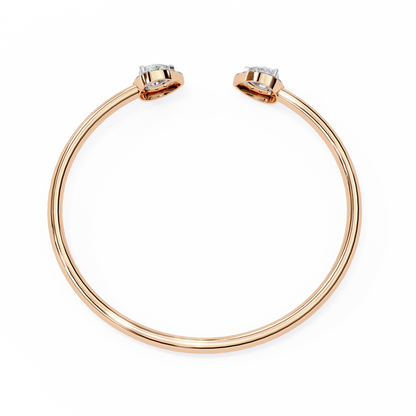 Perfect Pear Gold and Diamond Bracelet