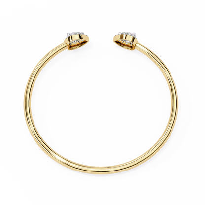 Perfect Pear Gold and Diamond Bracelet