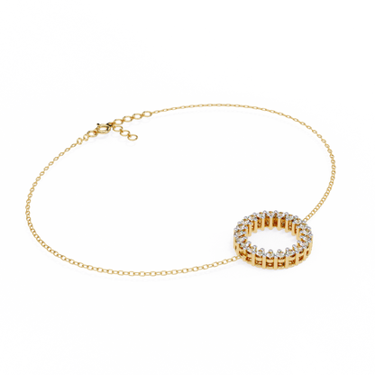 Diamond Circle Kids chain Bracelet