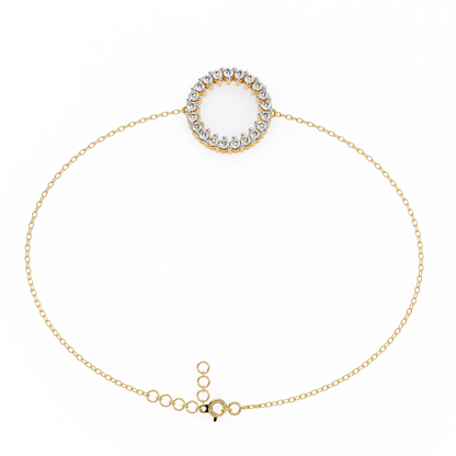 Diamond Circle Kids chain Bracelet
