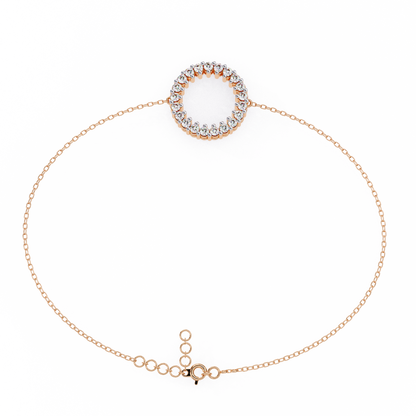Diamond Circle Kids chain Bracelet