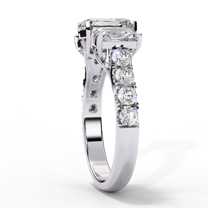 Tripple Radiance 1.21 Ct Centre Solitaire Ring