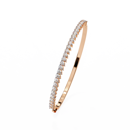 14 Pointer Pear Trail Diamond Kada Bracelet