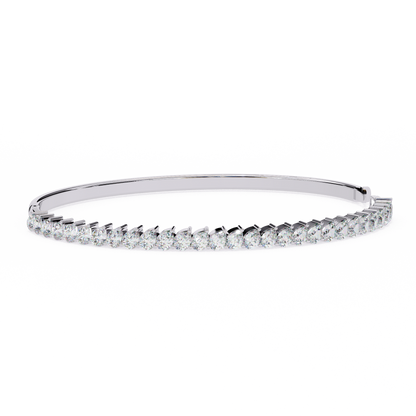 14 Pointer Pear Trail Diamond Kada Bracelet