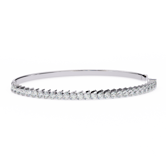 14 Pointer Pear Trail Diamond Kada Bracelet
