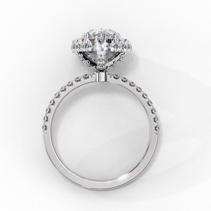 Tear Drop Pear 1.81 Ct Solitaire Ring