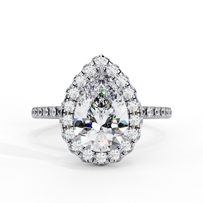 Tear Drop Pear 1.81 Ct Solitaire Ring