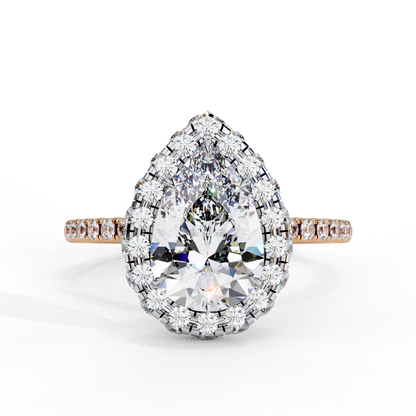 Tear Drop Pear 1.81 Ct Solitaire Ring