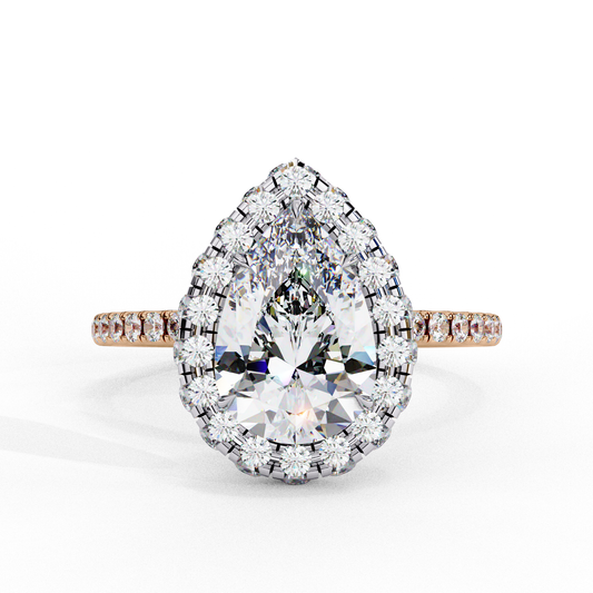 Tear Drop Pear 1.81 Ct Solitaire Ring