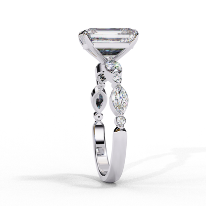 Eleganant Emerald Cut 2.08 Carat Solitaire Ring