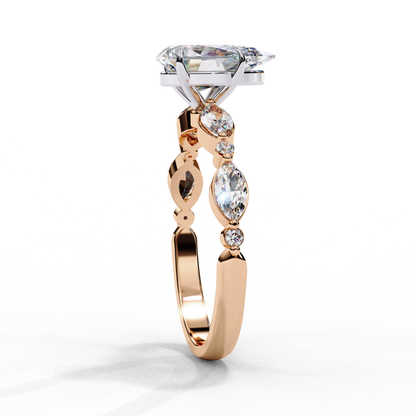 everyday Spark Pear Shape Soliatire Ring