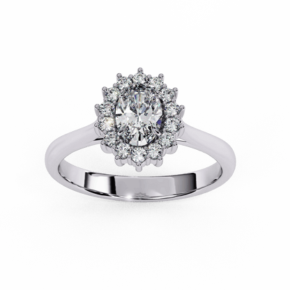 Oval Glow 0.45 Carat Solitaire Ring