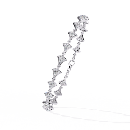 Diamond Petals Tennis Bracelet