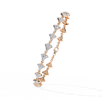 Diamond Petals Tennis Bracelet