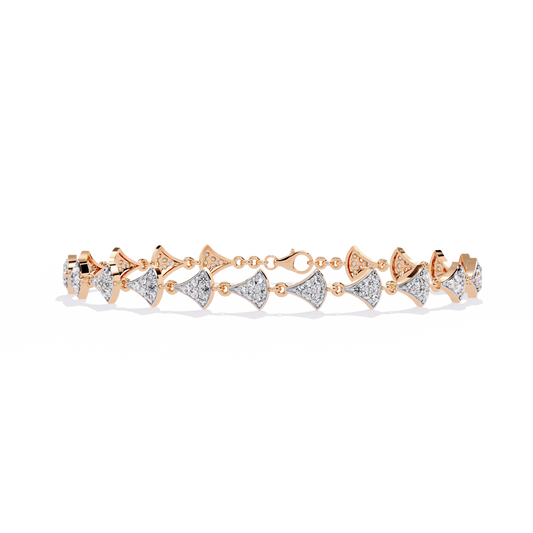 Diamond Petals Tennis Bracelet
