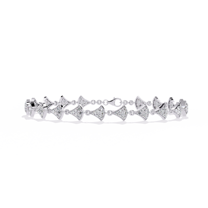 Diamond Petals Tennis Bracelet