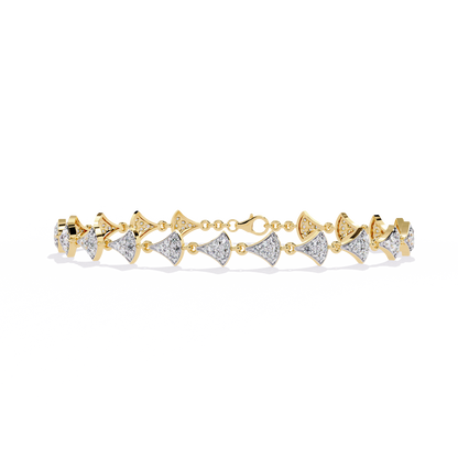 Diamond Petals Tennis Bracelet