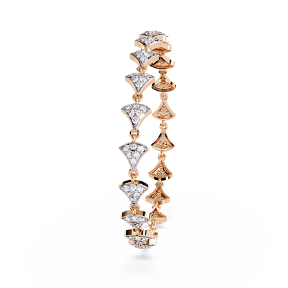 Diamond Petals Tennis Bracelet