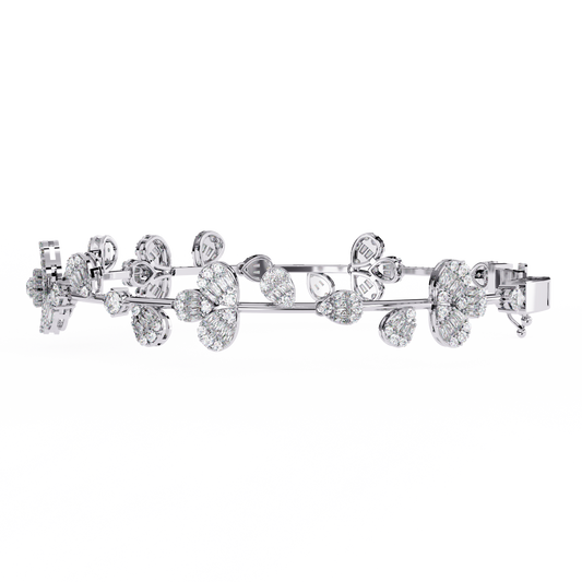 Golden Rose Diamond Bracelet