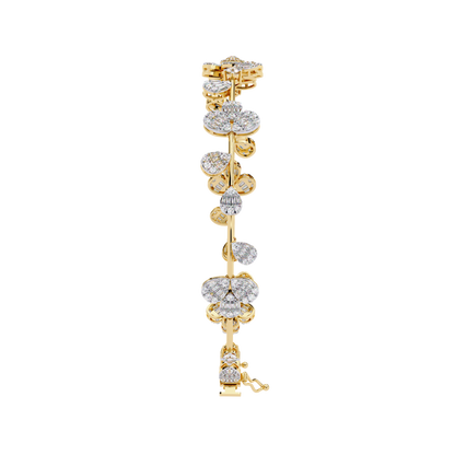 Golden Rose Diamond Bracelet