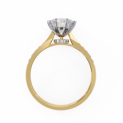 Perfect Round Solitaire Engagement Ring