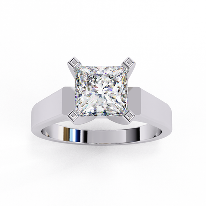 Dominion Princess Cut 1.72 Ct Solitaire Ring