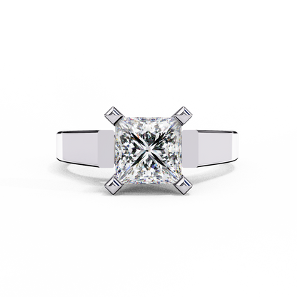 Dominion Princess Cut 1.72 Ct Solitaire Ring