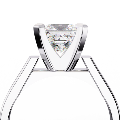 Dominion Princess Cut 1.72 Ct Solitaire Ring