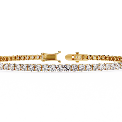 6 Pointer Round Diamond Tennis Bracelet