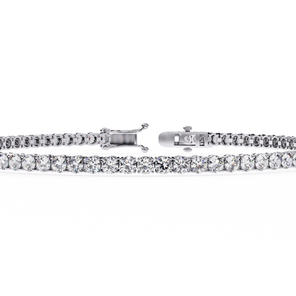 6 Pointer Round Diamond Tennis Bracelet